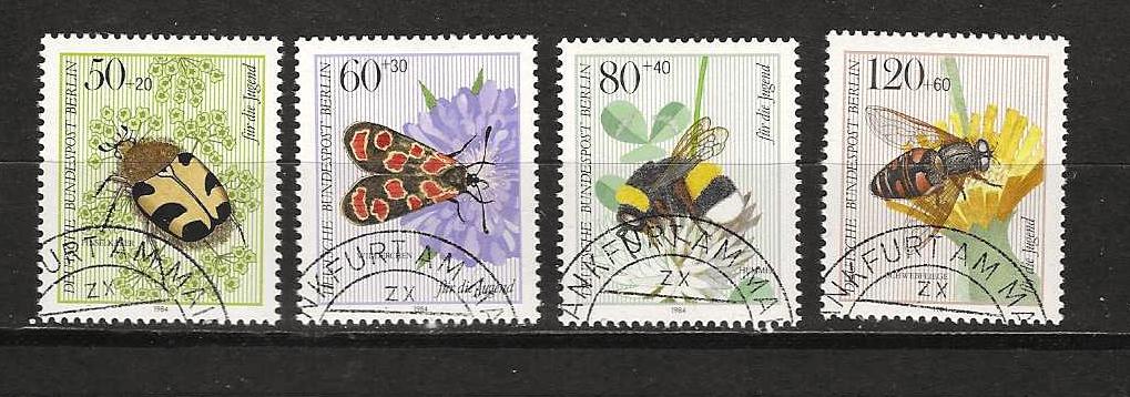 Berlin 712-715, Ophalen of Verzenden, BRD, Gestempeld