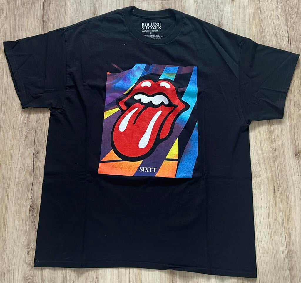 Rolling Stones - Sixty Europe 2022 Shirt, Ophalen of Verzenden, Zo goed als nieuw, Maat 56/58 (XL), Zwart