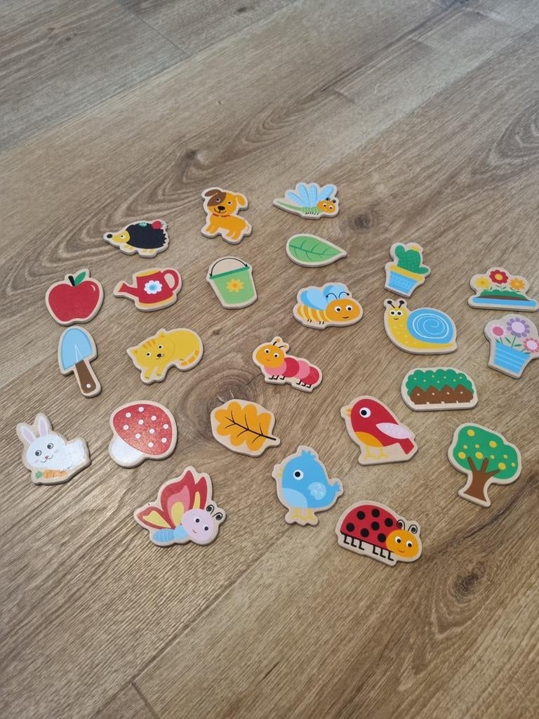 Leuke houten magneten voor magneetbord - Zo goed als nieuw, Kinderen en Baby's, Speelgoed | Houten speelgoed, Ophalen of Verzenden