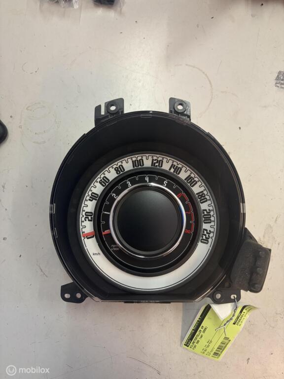 Kilometerteller Fiat 500 735471901 tellerklok dashboard, Gebruikt, Ophalen of Verzenden