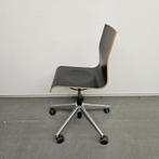 Ahrend 350 verrijdbare bureaustoel - multiplex zwarte zittin, Ophalen of Verzenden, Gebruikt, Zwart