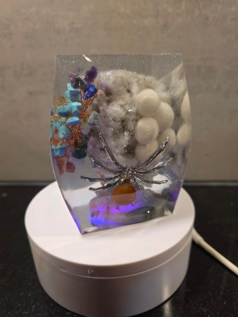 Speciale lampjes met kristallen en stenen, Huis en Inrichting, Ophalen of Verzenden