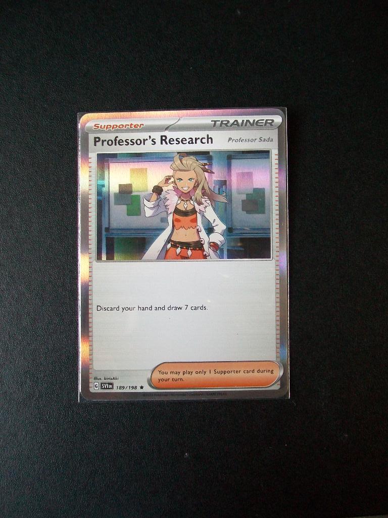 9010: Nieuwe Pokemon Kaart holo rare  PROF. RESEARCH 189/198, Verzenden, Nieuw, Losse kaart, Foil