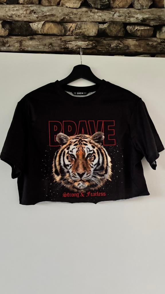 Nieuw zwart crop top shirt maat xs, Kleding | Dames, Tops, Zwart, Nieuw, Ophalen of Verzenden, Korte mouw