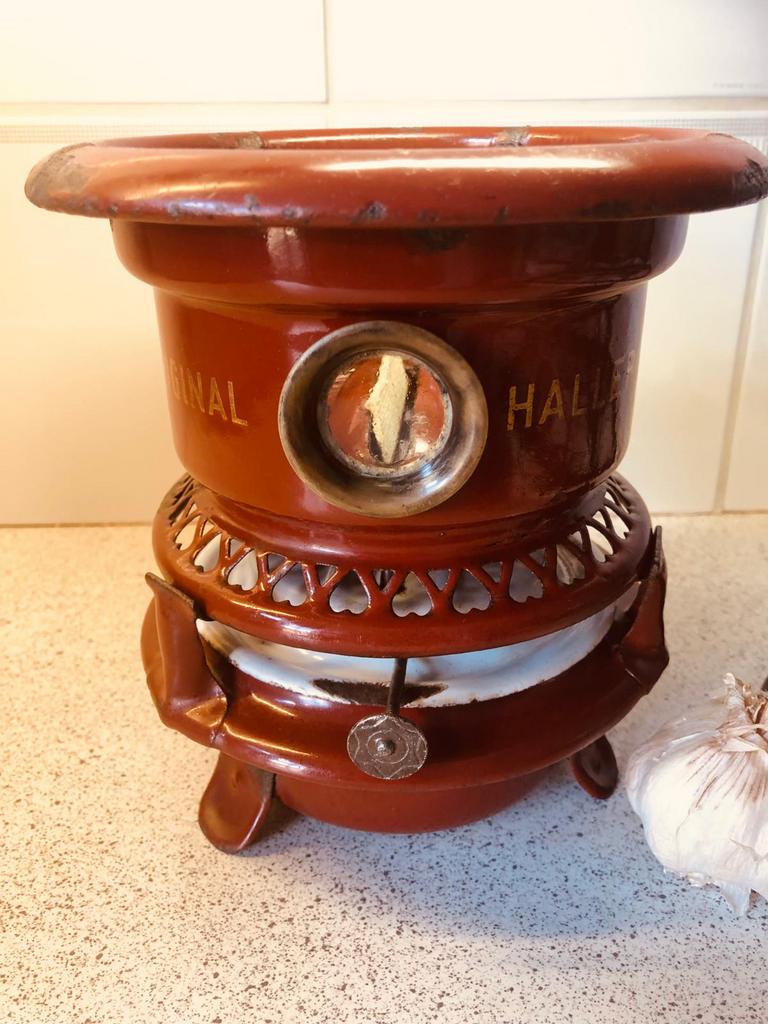 Petroleumstel 1 pits, Antiek en Kunst, Antiek | Emaille, Ophalen of Verzenden