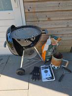 weber bbq bar b kettle 47cm, Ophalen, Zo goed als nieuw, Weber, Met accessoires