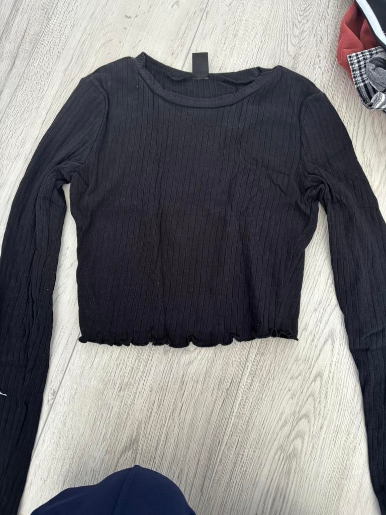 Shirt maat s, Kleding | Dames, Tops, Ophalen, Zwart, Zo goed als nieuw, Lange mouw