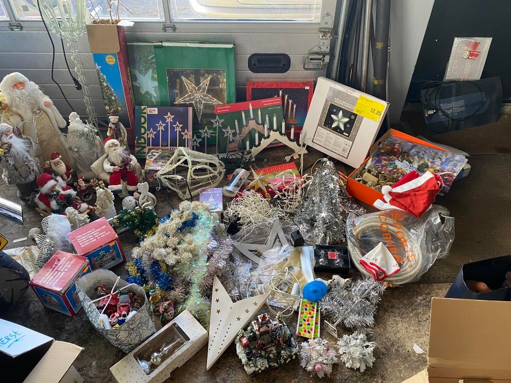 Grote partij kerstspullen, Diversen, Kerst, Ophalen, Gebruikt