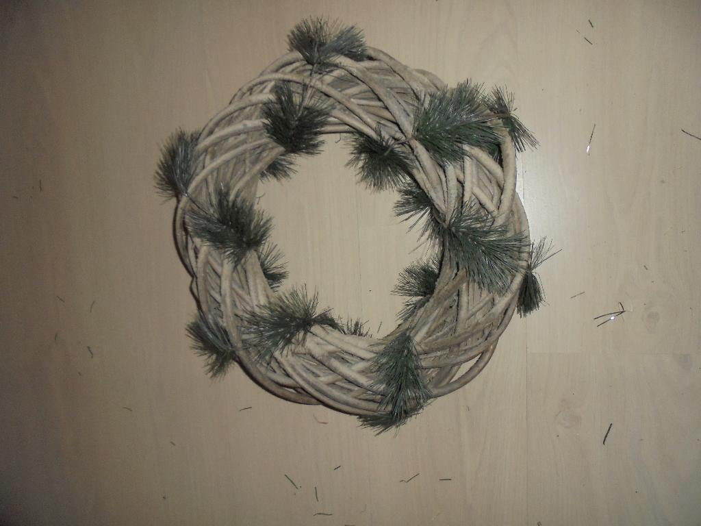 rieten rattan krans doorsnede 40 cm nieuw, Huis en Inrichting, Woonaccessoires | Kransen, Ophalen of Verzenden, Nieuw