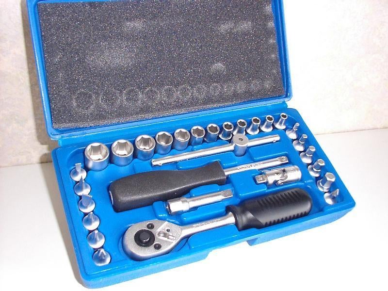 29 delige 1/4 inch doppendoos Chroom Vanadium NIEUW, Ophalen of Verzenden, Nieuw