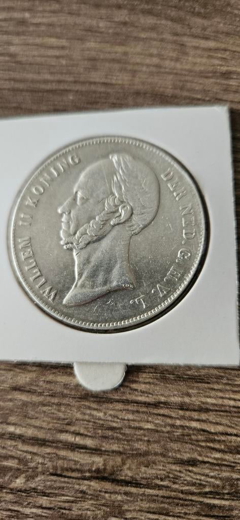 Zilveren rijksdaalder 1846 Willem II mooie munt, Postzegels en Munten, Munten | Nederland, Zilver, Ophalen of Verzenden, Losse munt