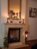 Nette gashaard met schouw, + afstandsbediening en 2 stande, Ophalen, Zo goed als nieuw, Inbouwhaard, Gashaard