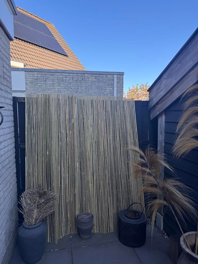Bamboe zichtscherm - 180 x 180 Natuurlijke tuinafscheiding, Ophalen, Overige materialen, 1 tot 2 meter, Minder dan 3 meter