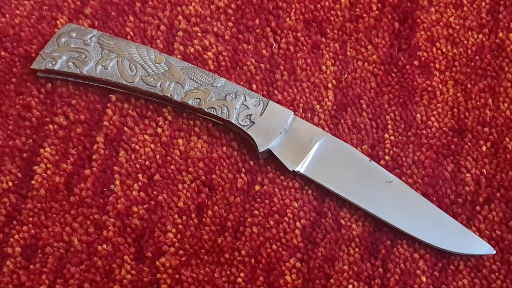 Zakmes met Adelaar Gravure - Uniek Design, Ophalen of Verzenden