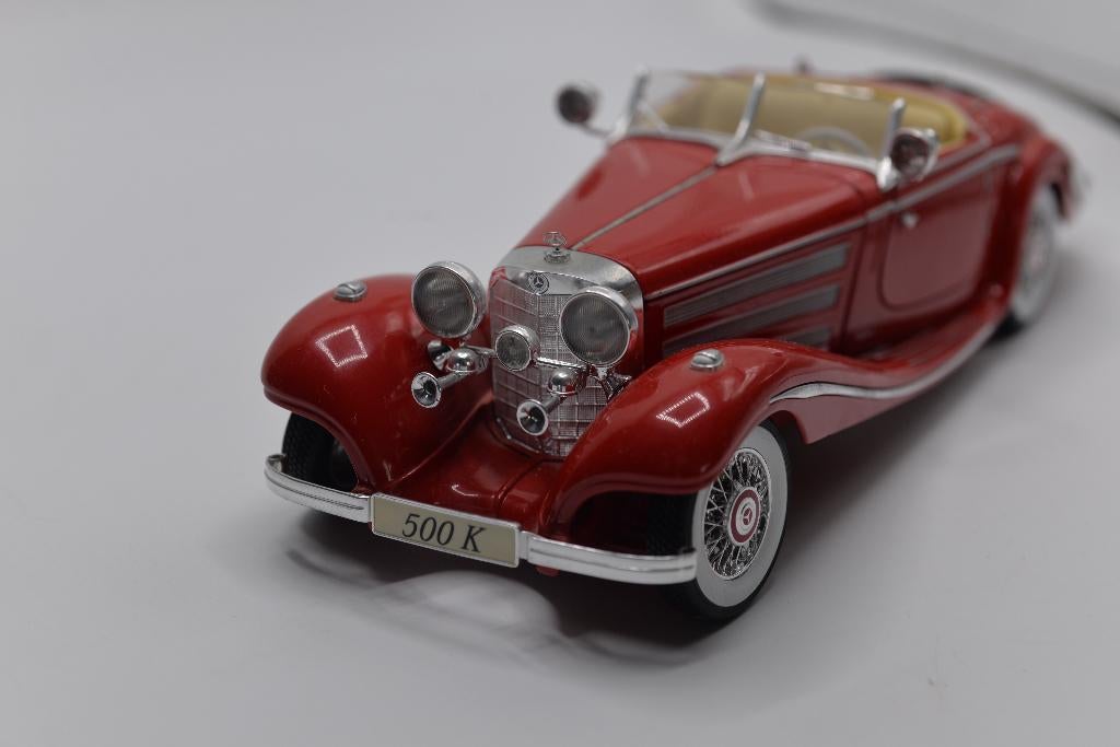 Maisto Mercedes Benz 500K 1:18, Maisto, -, Ophalen of Verzenden, Zo goed als nieuw
