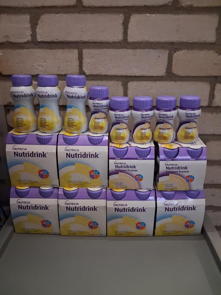 Nutricia nutridrink vanille normale en compact protein, Ophalen of Verzenden