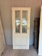 3 massief houten deuren, Doe-het-zelf en Verbouw, Deuren en Horren, Ophalen, Binnendeur, 200 tot 215 cm, Glas