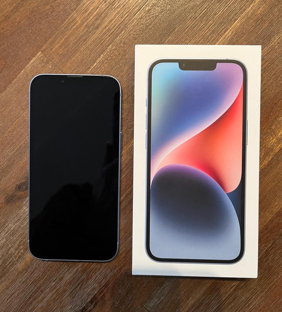 iPhone 14 128GB Blauw - Zo goed als nieuw!, Telecommunicatie, Mobiele telefoons | Apple iPhone, 128 GB, Blauw, Ophalen of Verzenden