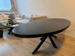 Massief houten ovaal eettafel, Huis en Inrichting, Tafels | Eettafels, Ophalen, 200 cm of meer, 50 tot 100 cm, Zo goed als nieuw
