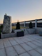 GEVLAMDE GRANITTEGEL 60x40x2 cm, Nieuw, Ophalen of Verzenden, Gestraald, Terrastegels