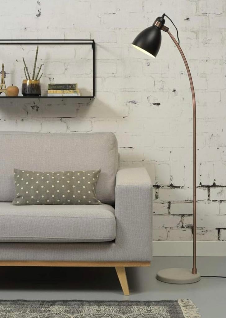 Vloerlamp it’s about RoMi koper/zwart dimbaar LED, Ophalen, Gebruikt, Modern, industrieel, 100 tot 150 cm