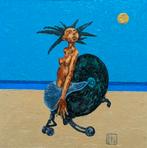 "Zeemeermin"  Origineel schilderij, Verzenden