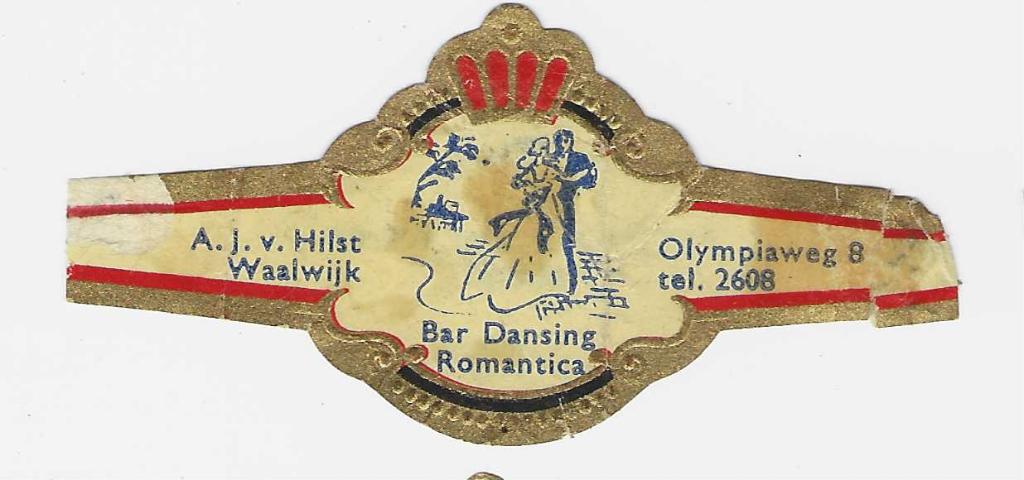 abonnee 1 -1225 -  dansing  romantica  waalwijk, Ophalen of Verzenden, Sigarenbandjes