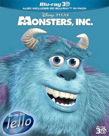 Blu-ray 3D: Disney's Monsters, Inc (2001 Monsters en Co) KiS, Cd's en Dvd's, Blu-ray, Nieuw in verpakking, Tekenfilms en Animatie