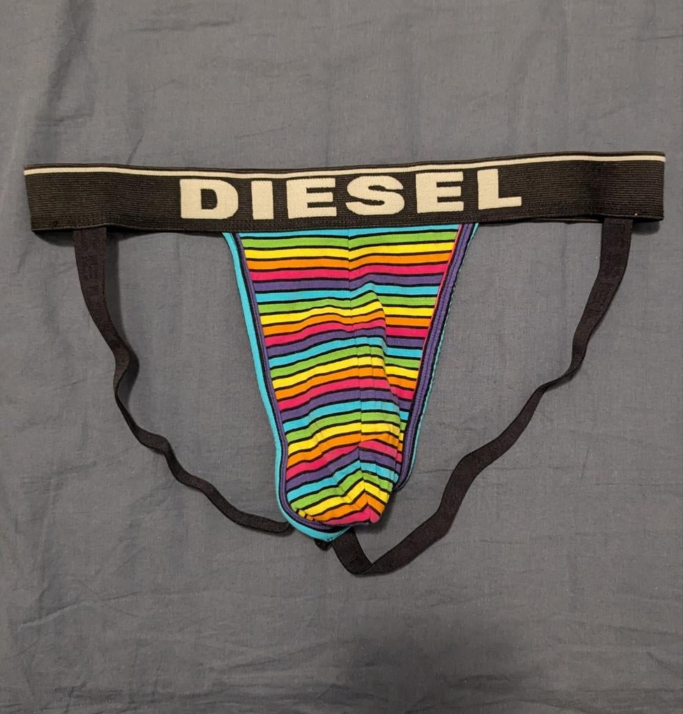 Diesel multi color jockstrap, maat L, Kleding | Heren, Ondergoed, Ophalen of Verzenden