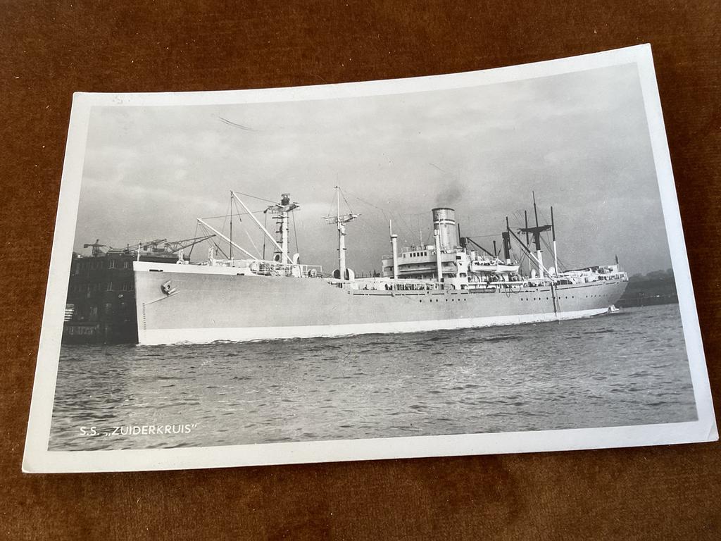 S.s “Zuiderkruis”. Foto., Ophalen of Verzenden, Gebruikt, Kaart, Foto of Prent