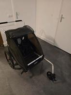 Thule Coaster XT Fietskar & Wandelwagen + Babyzitje, Opvouwbaar, 20 tot 40 kg, Ophalen of Verzenden, Zo goed als nieuw