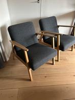 Scandinavisch set fauteuils retro stijl ekenaset als nieuw, Ophalen, 75 tot 100 cm, Zo goed als nieuw, 50 tot 75 cm