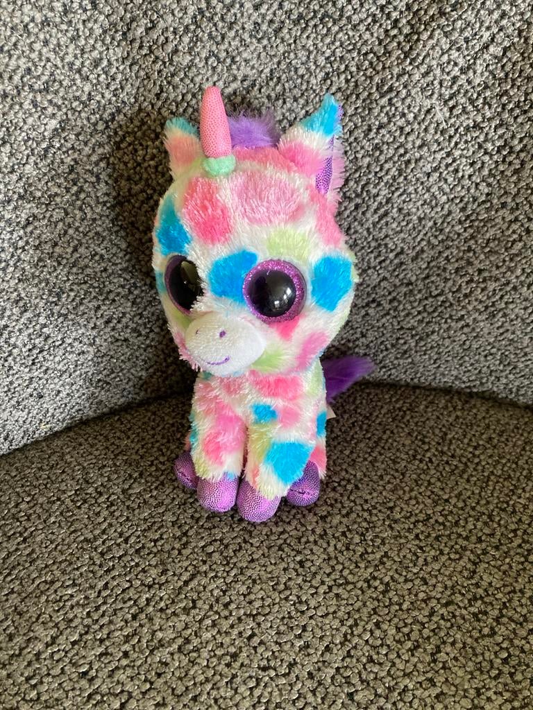Ty beanie eenhoorn unicorn knuffel, Eenhoorn, Ophalen of Verzenden, Zo goed als nieuw, Middelgroot (20 tot 80 cm)
