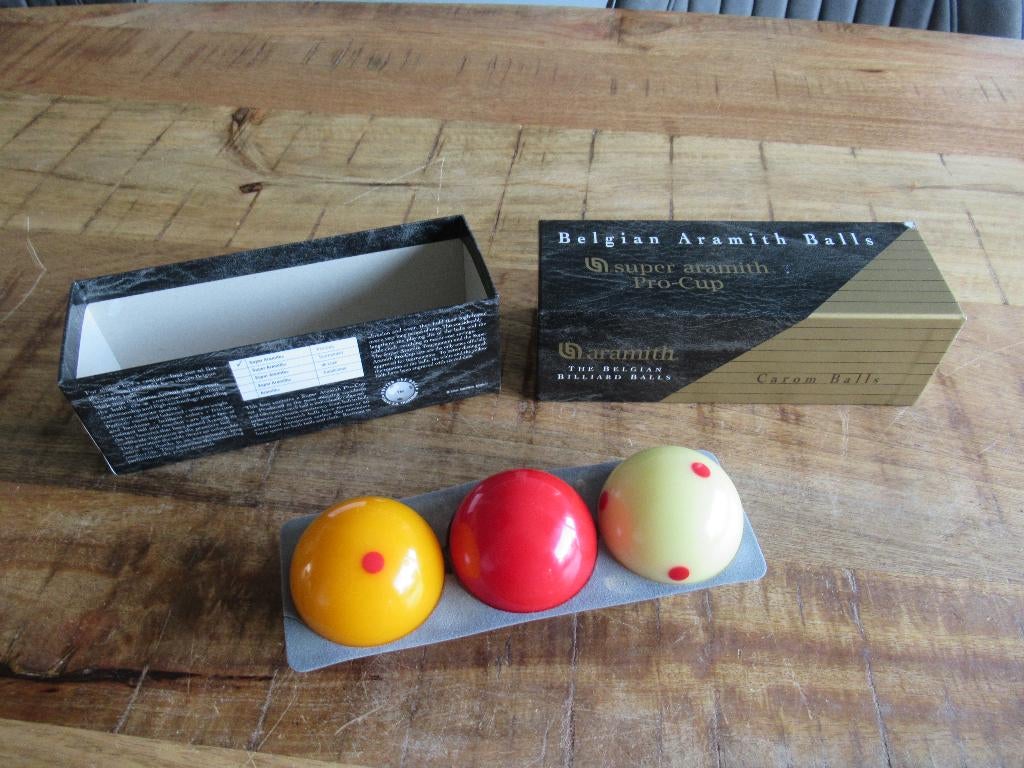 Belgian Balls Biljartballen Super Aramith Pro-Cup. Als nieuw, Ophalen of Verzenden, Zo goed als nieuw, Keu of Ballen