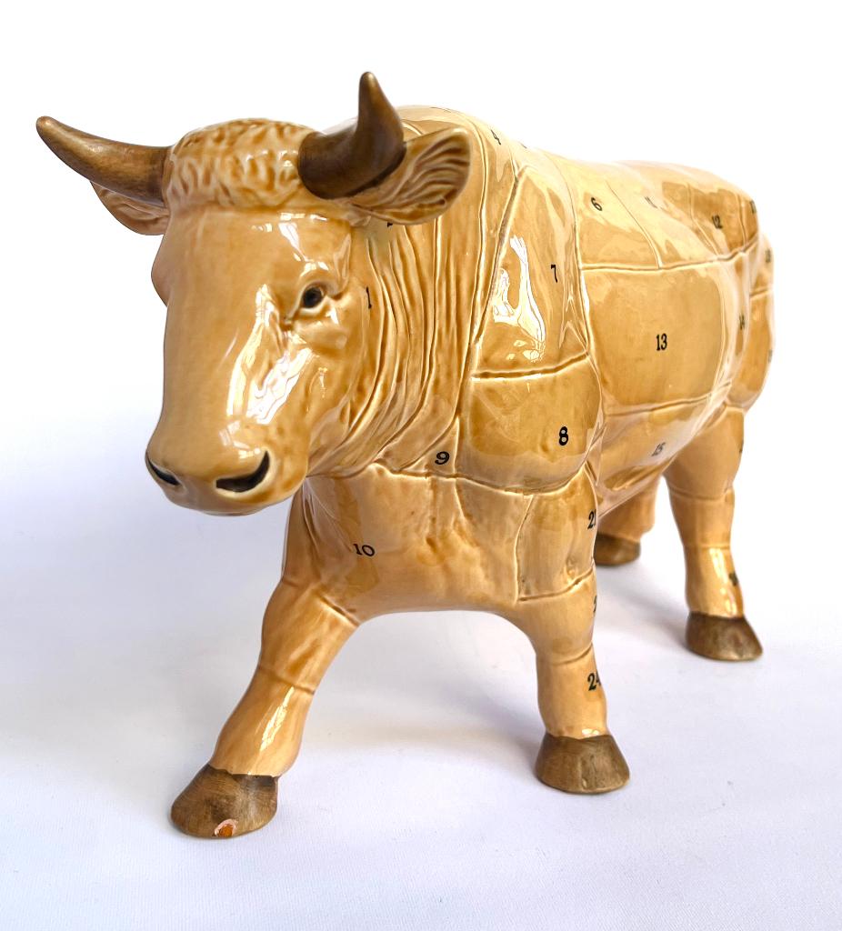 Stier winkel etalage Slagerij winkel Goebel Porcelain, Ophalen of Verzenden, Gebruikt, Dier