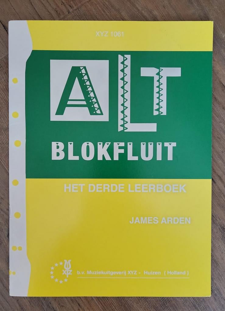 James Arden Altblokfluit derde leerboek, Ophalen of Verzenden, Zo goed als nieuw, Les of Cursus, Blokfluit