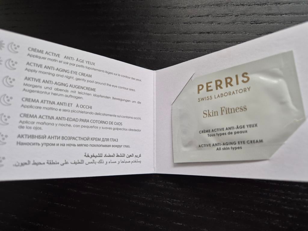 PERRIS SKIN FITNESS OOGCRÈME NIEUW testertje sample proefje, Ophalen of Verzenden, Nieuw, Gehele gezicht, Verzorging