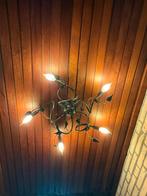 Vintage metalen plafondlamp met 6 lichtpunten, Ophalen, Gebruikt, Metaal