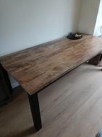 Eettafel 220 x 100 x 80, Huis en Inrichting, Tafels | Eettafels, Ophalen, 200 cm of meer, 50 tot 100 cm, Zo goed als nieuw