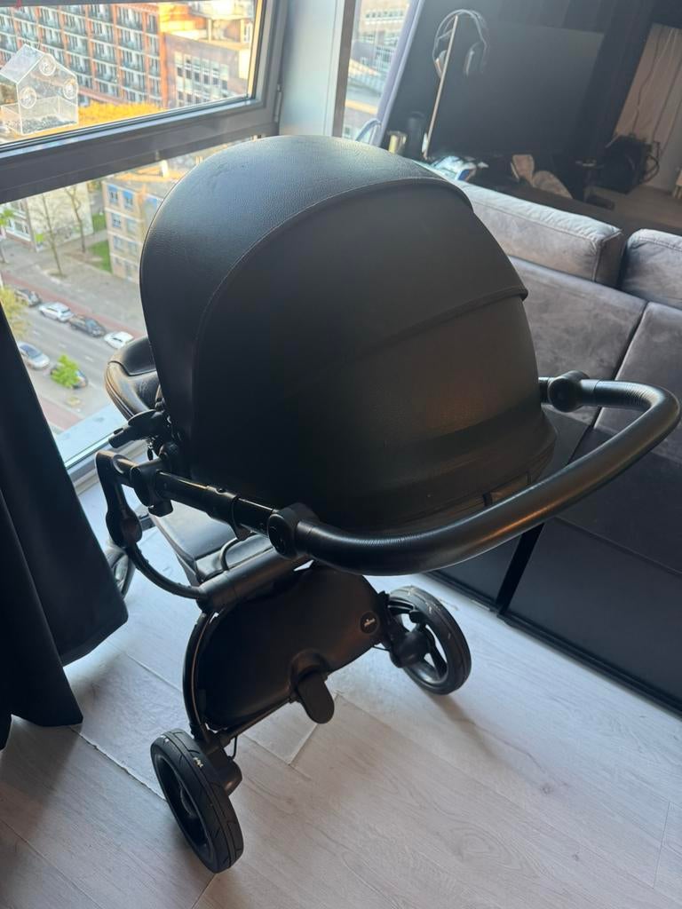 Mima Xari zwart, Gebruikt, Combiwagen, Met reiswieg, Ophalen