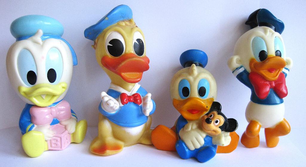 Ledraplastic Rubber Toys Donald Duck Jaren 70, Ophalen of Verzenden