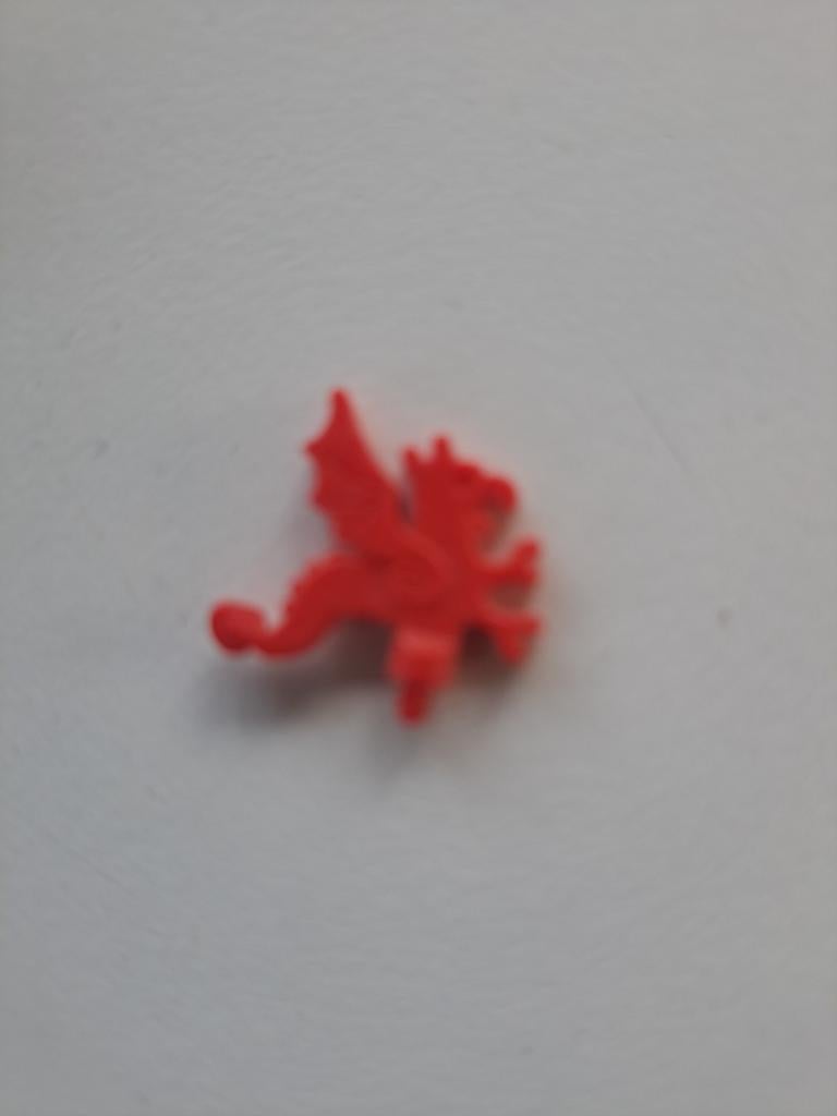 LEGO Minifiguur Plume Draak Rood (x47/87687) Helmversiering, Ophalen of Verzenden