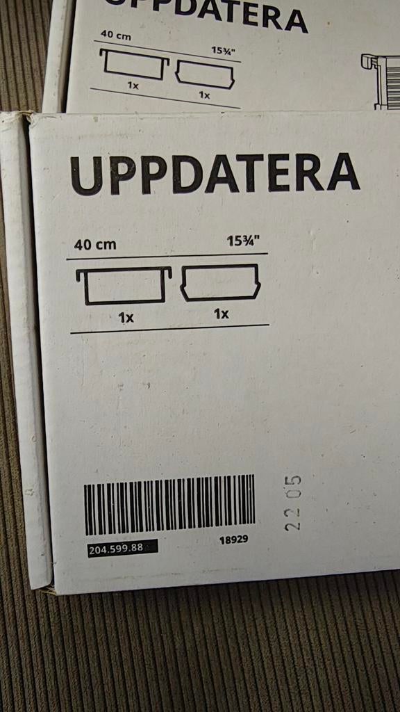 Ikea Uppdatera ladeverdeler 204.599.88 (2 stuks), Minder dan 50 cm, Nieuw, Ophalen of Verzenden, Minder dan 100 cm