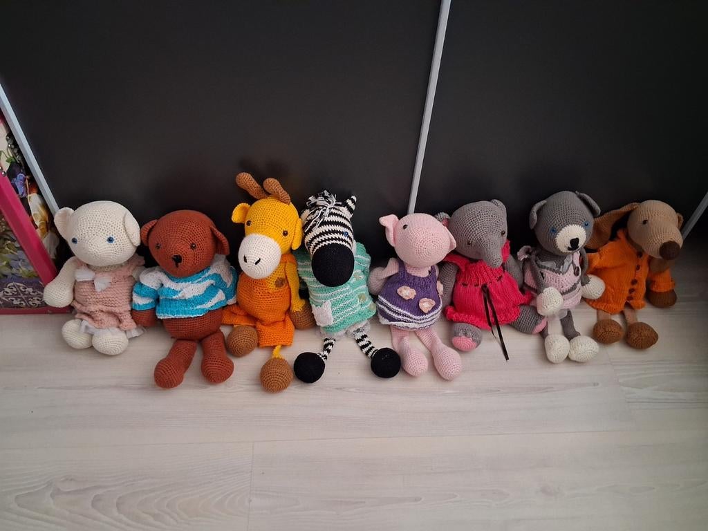 Gehaakte knufels €7,50 pers stuk, Ophalen of Verzenden, Nieuw