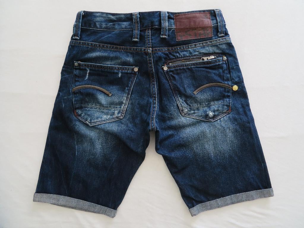 G-Star Attacc low straight shorts - maat 28, Blauw, Overige jeansmaten, Ophalen of Verzenden, G-Star