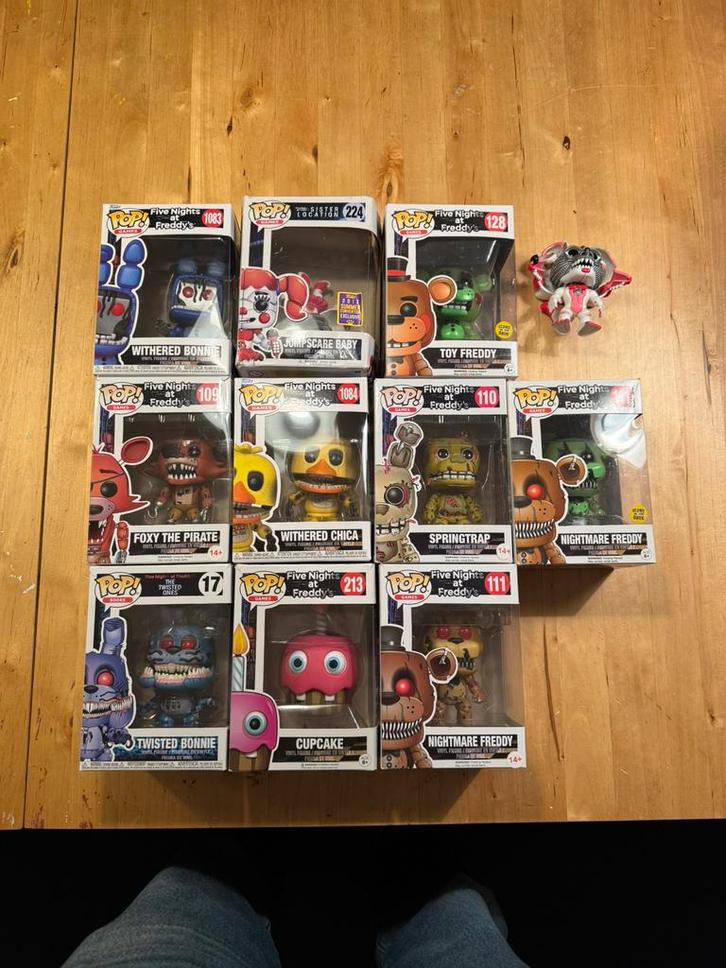 FNAF Five nights at Freddy’s Funko Pop verzameling, Verzamelen, Poppetjes en Figuurtjes, Zo goed als nieuw, Ophalen of Verzenden