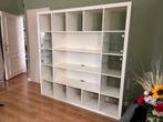 Witte ikea kast met vitrinedeurtjes, Ophalen, Gebruikt