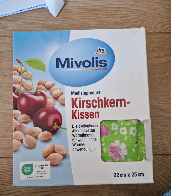 Mivolis Kirschkern-Kissen - Kersenpitkussen 22x25cm, Sport en Fitness, Gezondheidsproducten en Wellness, Ophalen of Verzenden