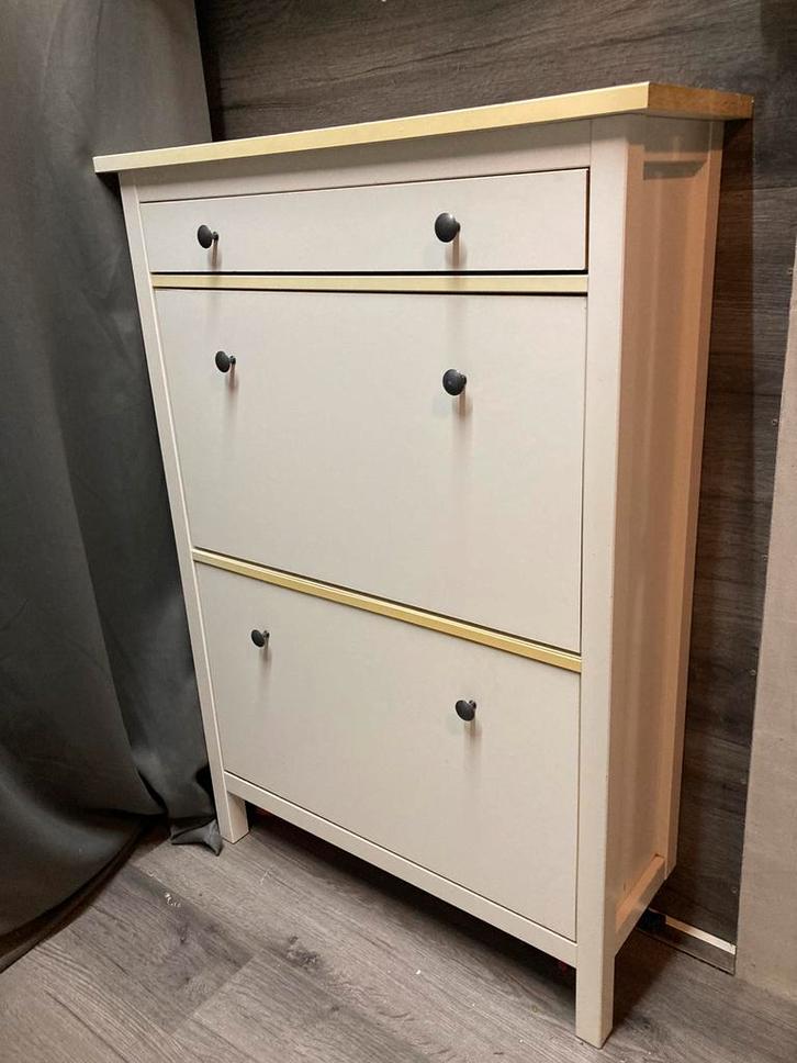 IKEA HEMNES Schoenenkast - Wit - Ideaal voor (IKEA Hack), Huis en Inrichting, Kasten | Schoenenkasten, Gebruikt, Ophalen