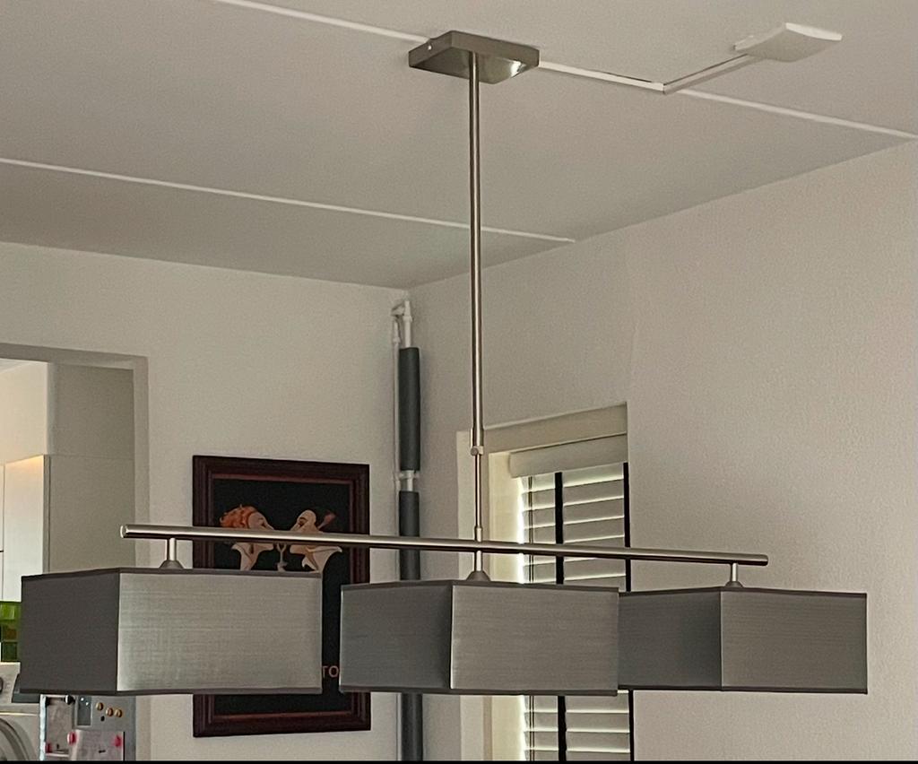 Antraciet kleur hanglamp, Ophalen, Zo goed als nieuw, 75 cm of meer